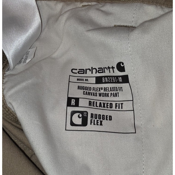 Carhartt Men’s Rugged Flex Canvas Work Pants 40x32 BN2291-M Relaxed Fit Stretch - Picture 5 of 5